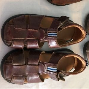 Boys leather sandals sz 7.5 m toddler